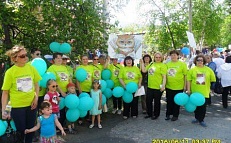 Парад организации в честь 65-летия юбилея  Мамско-Чуйского района
